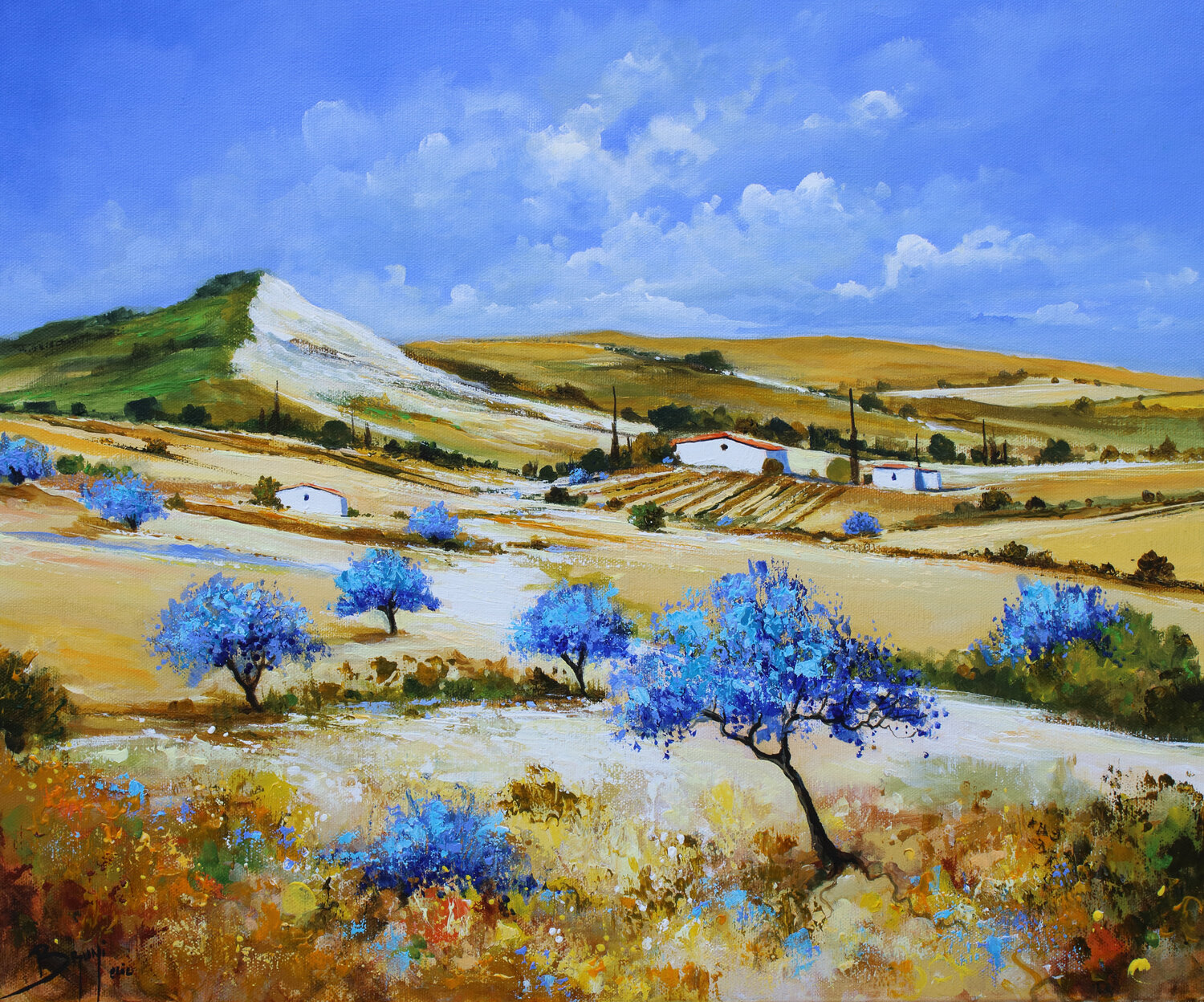 Chemin de traverse parmi les oliviers Eric Bruni