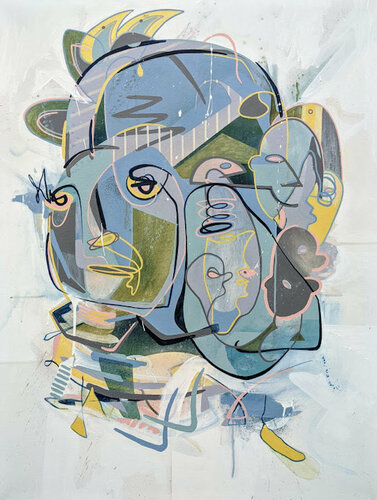 harken back to simpler times / I’m bound to get lucky or bound to die trying van Eric Wixon, Schilderij te koop op Singulart