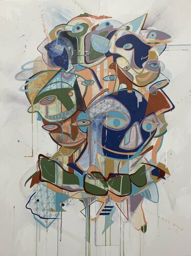 it’s the end of this thing we call stability / your old road is rapidly aging von Eric Wixon, Malerei kaufen auf Singulart