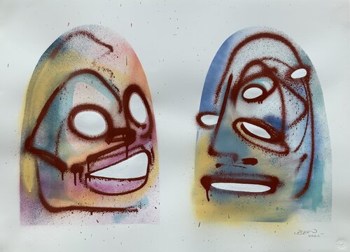 Little ghosts 5 van Eric Wixon, Werk op papier te koop op Singulart