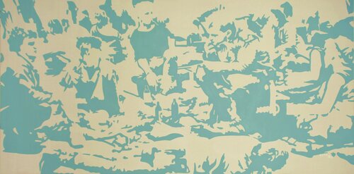 Konsumhelden by Georg Dienz, Painting for Sale on Singulart
