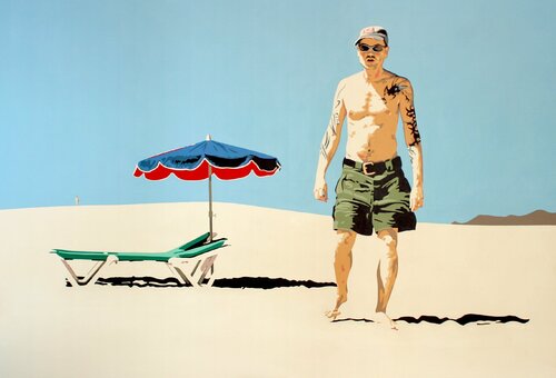 Oliva Beach by Georg Dienz, Painting for Sale on Singulart
