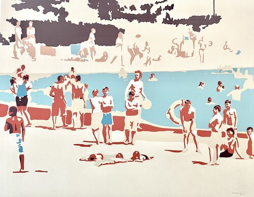 Frisbee by Georg Dienz, Painting for Sale on Singulart