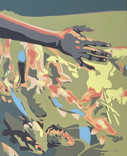 Aquarius by Georg Dienz, Painting for Sale on Singulart