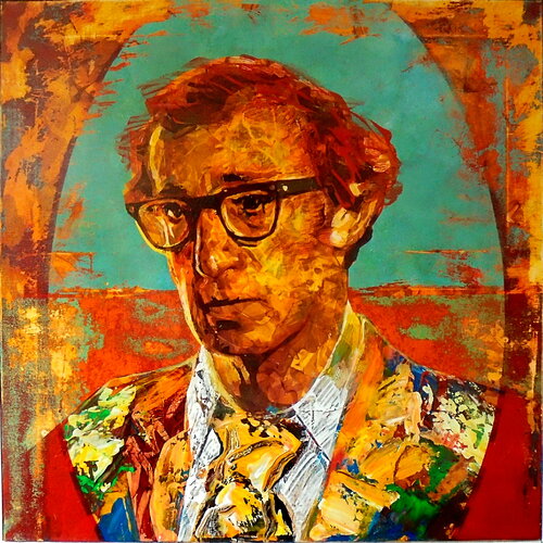 Woody ALLEN di Rémi Jouandet, Pittura in vendita su Singulart