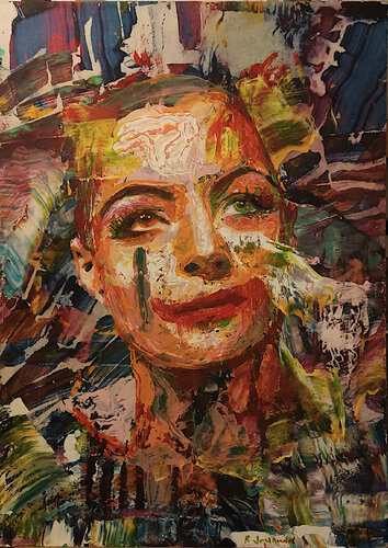 Romy SCHNEIDER di Rémi Jouandet, Pittura in vendita su Singulart