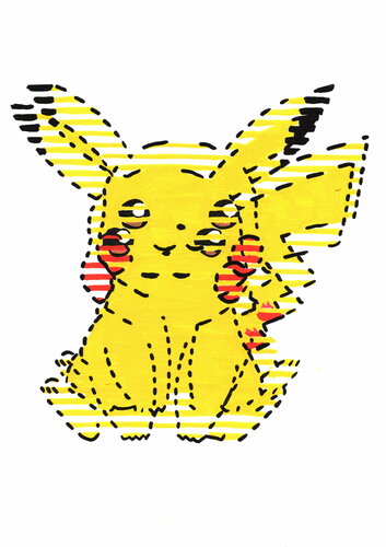 Pikachelou van Wawapod, Werk op papier te koop op Singulart