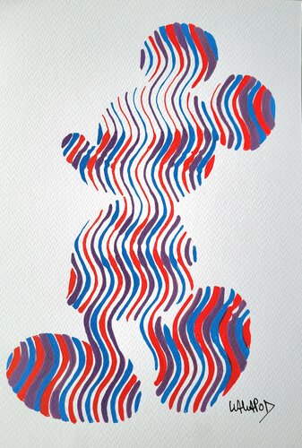 Frida Mickey 3 couleurs van Wawapod, Schilderij te koop op Singulart