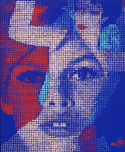 BARDOT MODIGLIANI BLEU van Wawapod, Schilderij te koop op Singulart
