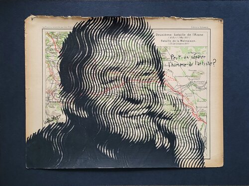 Gainsbourg sur carte militaire van Wawapod, Werk op papier te koop op Singulart