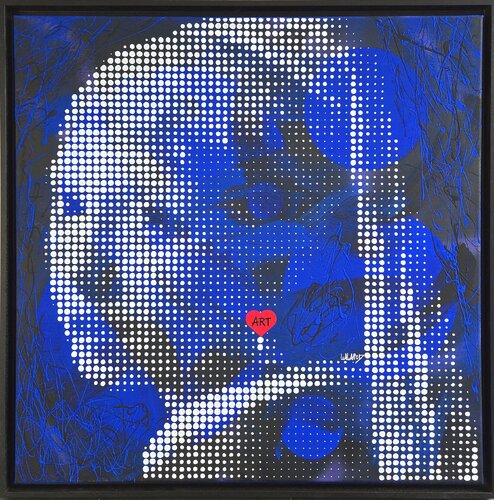 Jeune fille au cœur / Texture von Wawapod, Malerei kaufen auf Singulart