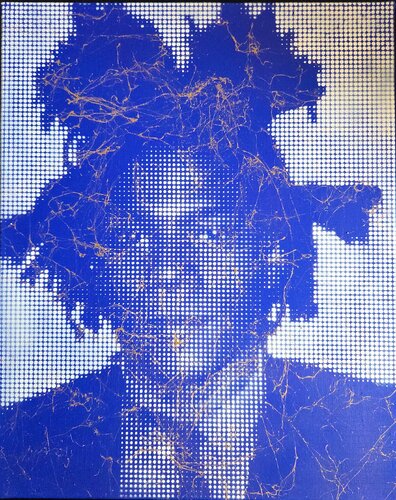 Basquiat Gold & Blue von Wawapod, Malerei kaufen auf Singulart