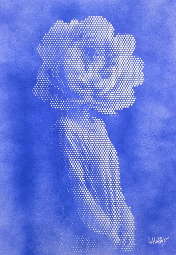 Fleur Humaine Bleue van Wawapod, Schilderij te koop op Singulart
