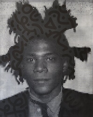 Basquiat Noir sur Noir von Wawapod, Malerei kaufen auf Singulart
