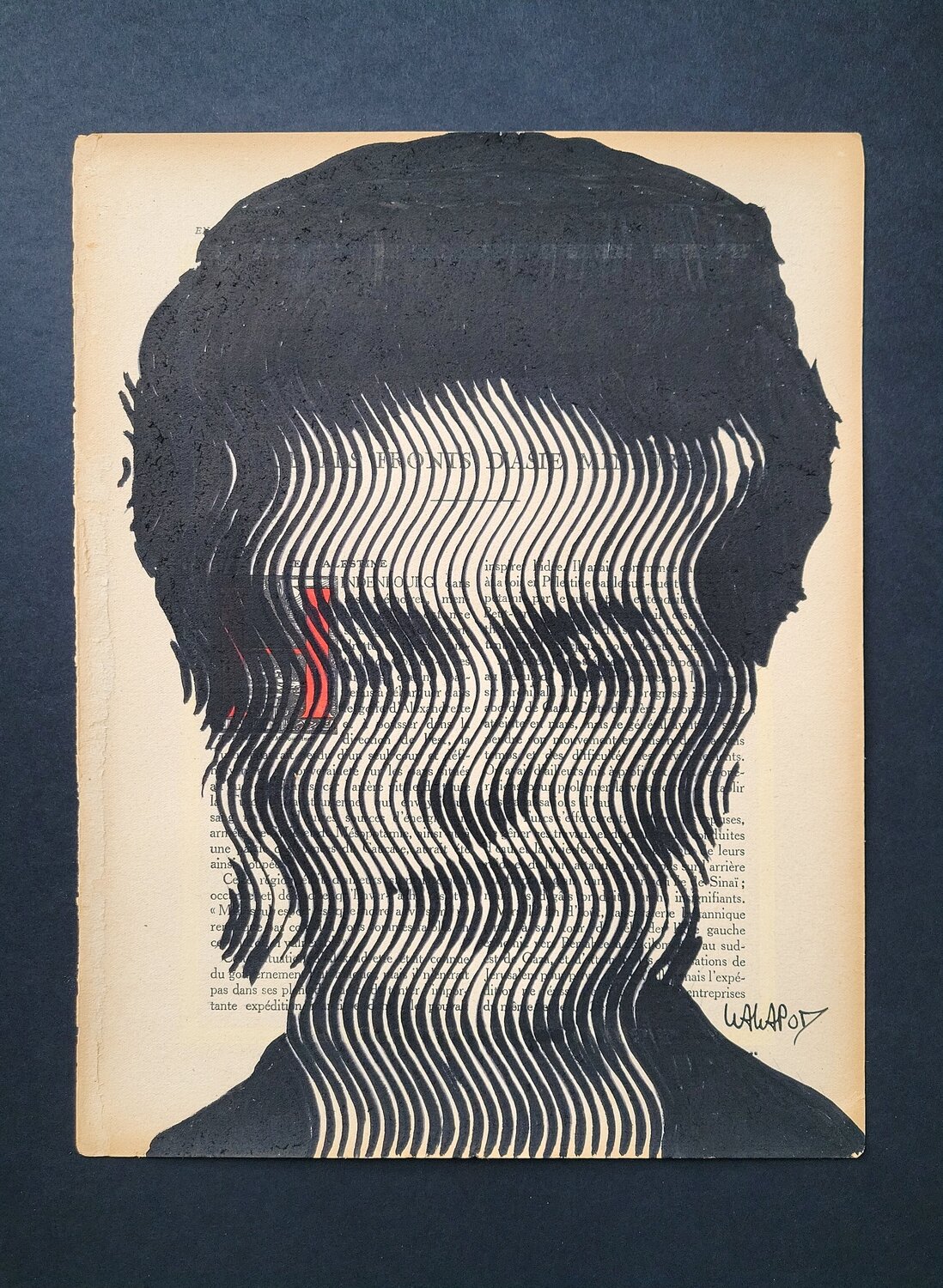 Frida sur papier ancien Wawapod