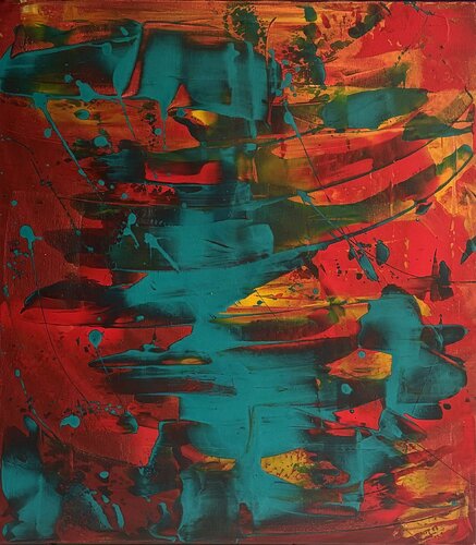 Lo spazio rosso di STEFANIA GAGLIARDI, Pittura in vendita su Singulart