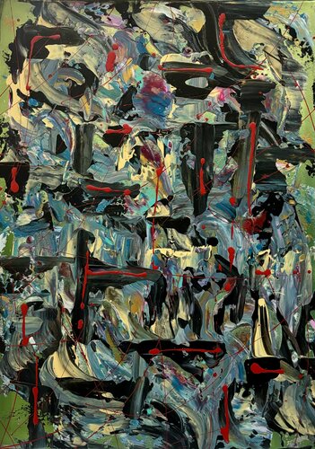 Tratti rossi by STEFANIA GAGLIARDI, Painting for Sale on Singulart