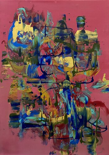 Astratto rosa di STEFANIA GAGLIARDI, Pittura in vendita su Singulart