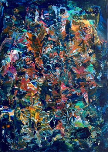 I fiori blu de STEFANIA GAGLIARDI, Pintura a la venta en Singulart