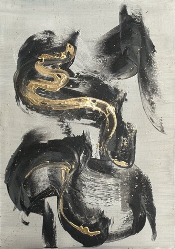 Il serpente dorato par STEFANIA GAGLIARDI, Peinture en vente sur Singulart