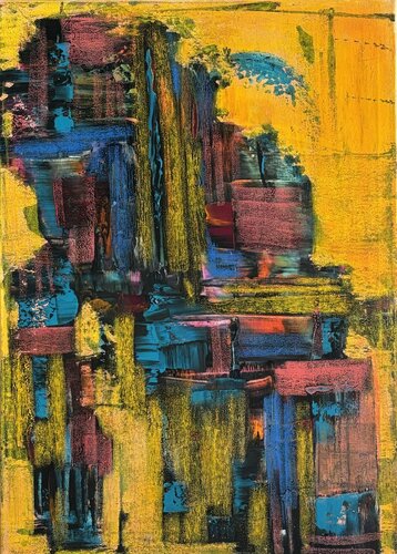 Segmenti blu de STEFANIA GAGLIARDI, Pintura a la venta en Singulart