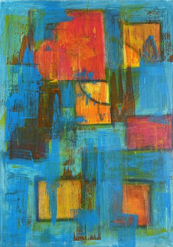 Geometrie di colori von STEFANIA GAGLIARDI, Malerei kaufen auf Singulart