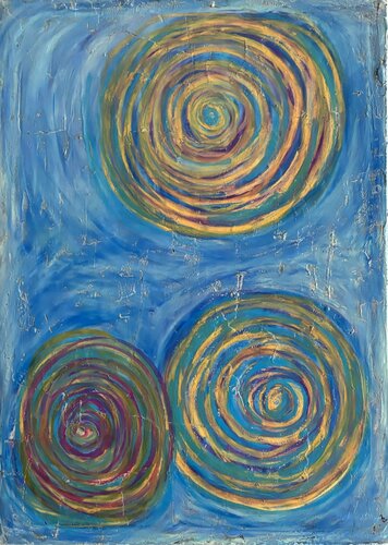I tre cerchi de STEFANIA GAGLIARDI, Pintura a la venta en Singulart