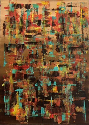 astratto sospeso di STEFANIA GAGLIARDI, Pittura in vendita su Singulart