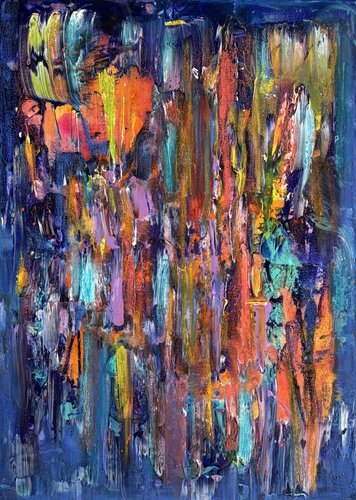 Una cascata di colori van STEFANIA GAGLIARDI, Schilderij te koop op Singulart