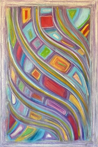 Onde di colori van STEFANIA GAGLIARDI, Schilderij te koop op Singulart