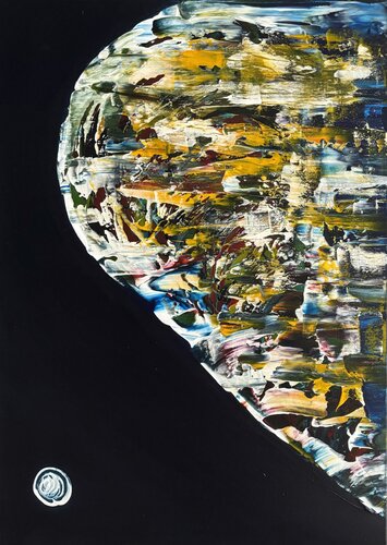 La piccola luna van STEFANIA GAGLIARDI, Schilderij te koop op Singulart