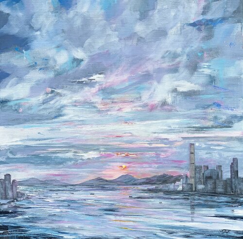 Hong Kong di Sandra Gebhardt-Höpfner, Pittura in vendita su Singulart