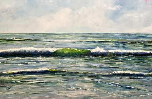 Green Wave 2 von Sandra Gebhardt-Höpfner, Malerei kaufen auf Singulart