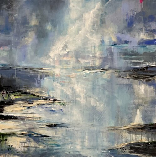 Twilight At The Ocean 1 de Sandra Gebhardt-Höpfner, Pintura a la venta en Singulart