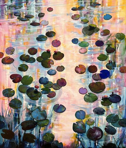 Water Lilies At Sunset 9 Sandra Gebhardt-Höpfner