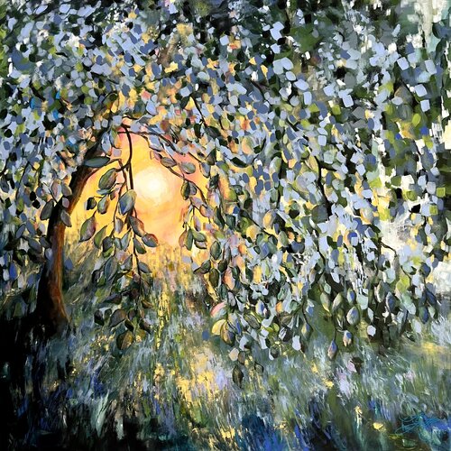 Morning Garden di Sandra Gebhardt-Höpfner, Pittura in vendita su Singulart