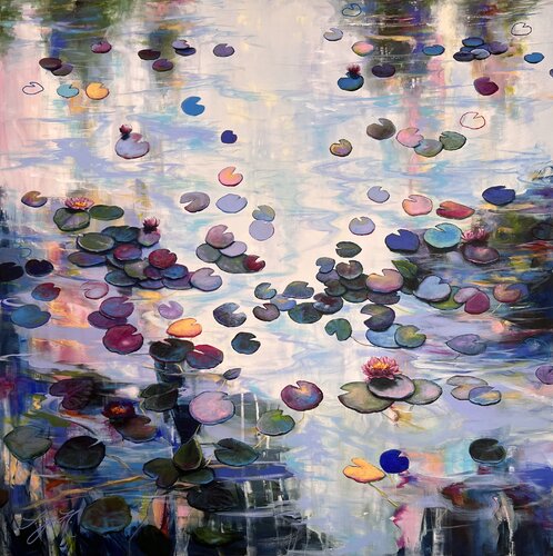 Happy At The Pond 3 by Sandra Gebhardt-Höpfner, Painting for Sale on Singulart