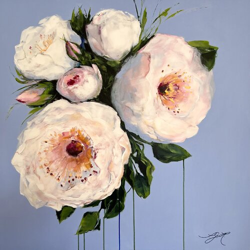 Big Flowers 3 di Sandra Gebhardt-Höpfner, Pittura in vendita su Singulart