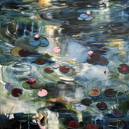 Happy At The Pond 9 di Sandra Gebhardt-Höpfner, Pittura in vendita su Singulart