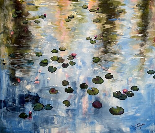 Happy At The Pond 10 von Sandra Gebhardt-Höpfner, Malerei kaufen auf Singulart