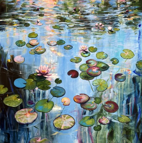 Floating 5 di Sandra Gebhardt-Höpfner, Pittura in vendita su Singulart