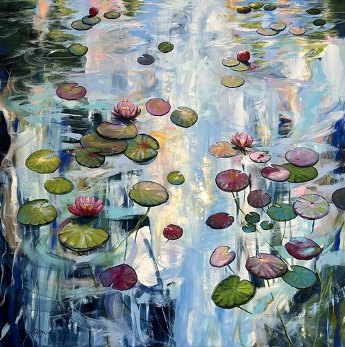 Floating 6 di Sandra Gebhardt-Höpfner, Pittura in vendita su Singulart