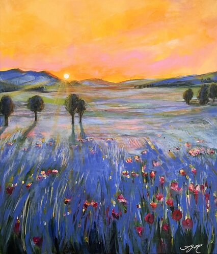Summer Garden 9 di Sandra Gebhardt-Höpfner, Pittura in vendita su Singulart