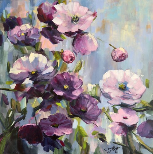 New Beginnings 2 van Sandra Gebhardt-Höpfner, Schilderij te koop op Singulart