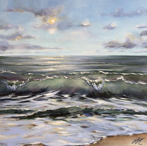 Happy At The Ocean 5 by Sandra Gebhardt-Höpfner, Painting for Sale on Singulart