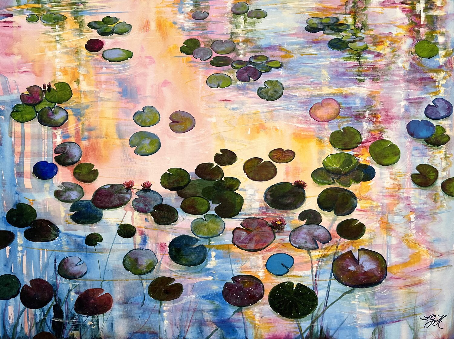 Water Lilies At Sunset 8 Sandra Gebhardt-Höpfner