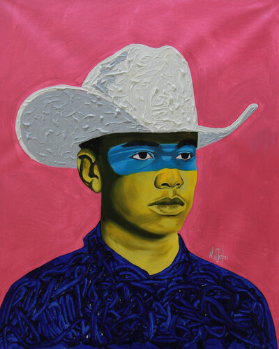 Youth Diaries ,"Shades and Hats" 2 de Theophilus Tetteh, Pintura a la venta en Singulart