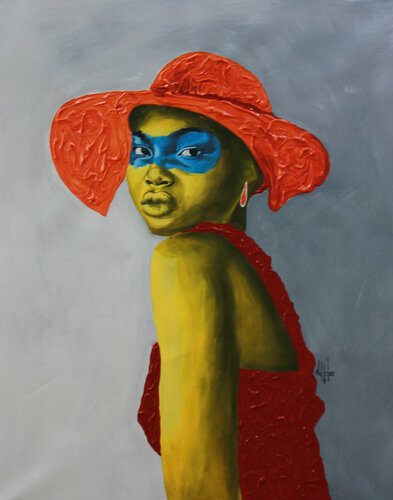 Youth Diaries ,"Shades and Hats" 3 de Theophilus Tetteh, Pintura a la venta en Singulart