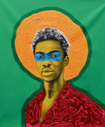 Youth Diaries ,"Shades and Hats" 10 de Theophilus Tetteh, Pintura a la venta en Singulart