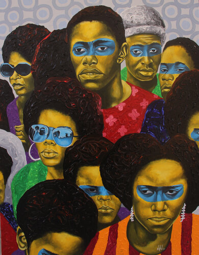 Unique curiosity 3 by Theophilus Tetteh, Painting for Sale on Singulart